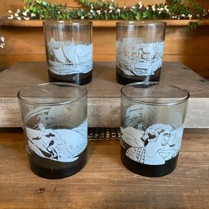 Vintage 80s Libbey McDonald’s Hawaii Glasses Set With Original Box!